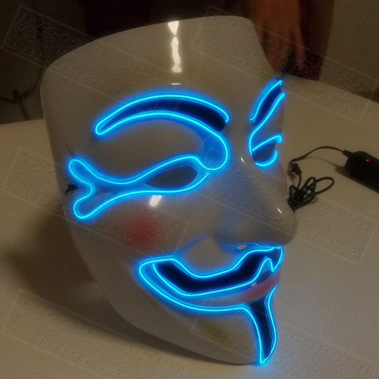 Glossy Christmas fluorescence mask