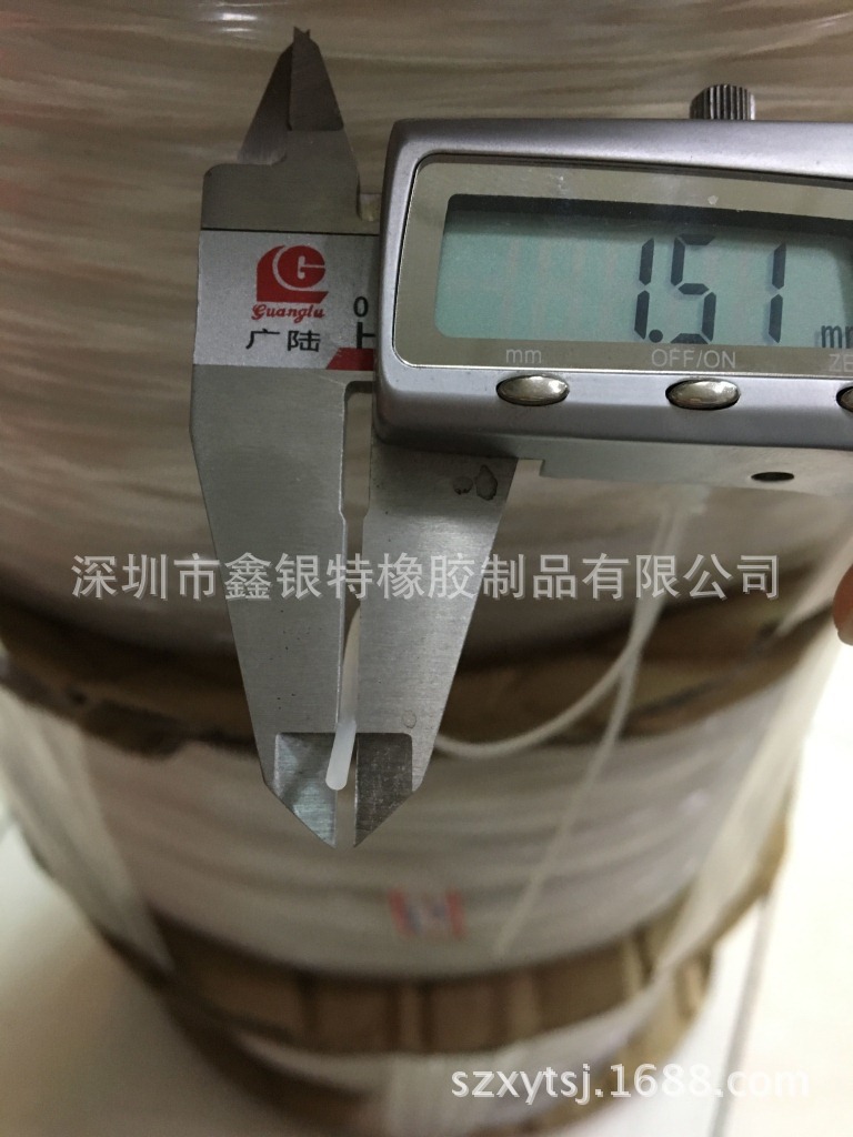 塑胶壳卡槽防水密封硅胶条 起填充作用 实心硅胶密封条直径1.5mm