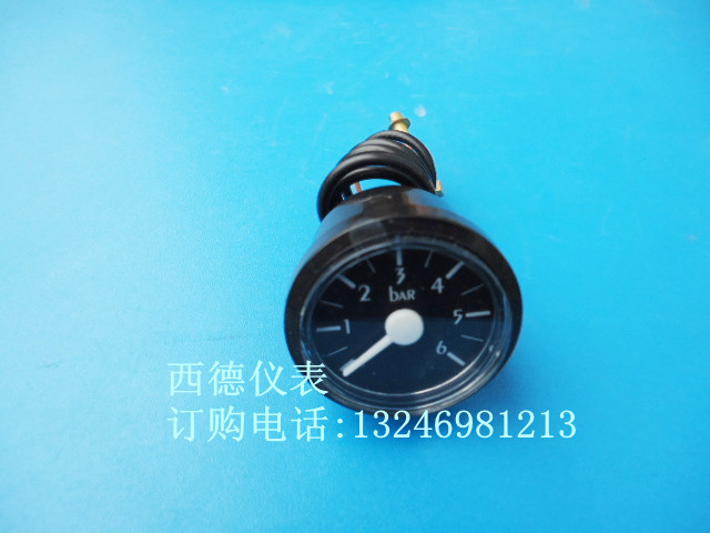 0-6BAR毛细管水压表 壁挂炉压力表 电烫斗 蒸汽发压器水压表