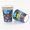 The dog patrol team ice and snow, the spider -man emoticon package Malaysian bear mask party paper cup