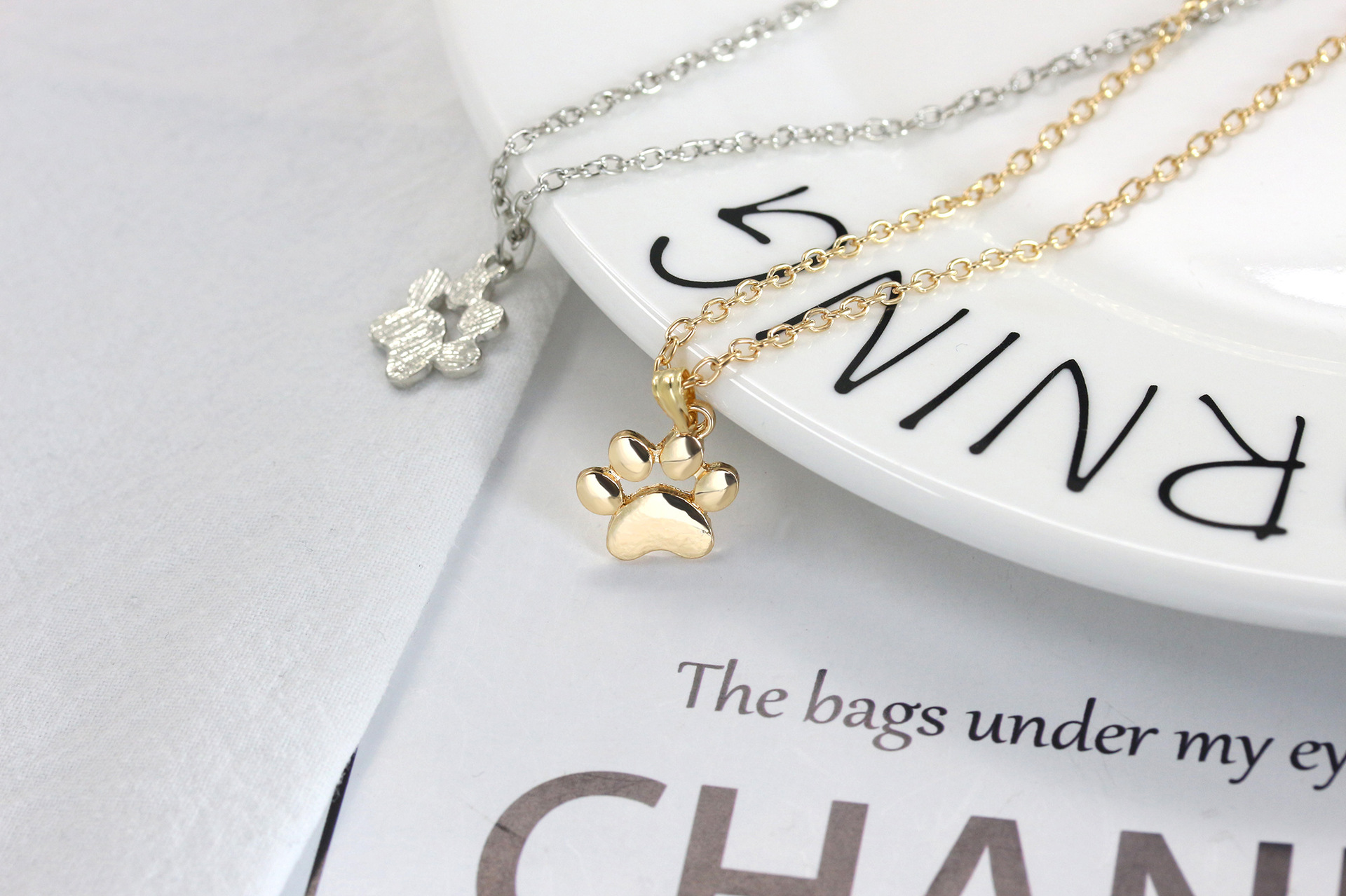 cute cat claw necklace