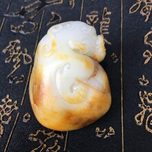天然新疆和田玉籽料招财进宝貔貅玉器工艺礼品小把件 特价出售