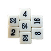 Supply dice 12#square corner blank white ordinary material dice printing text