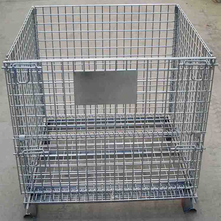 仓储笼折叠式钢铁货架仓储笼储物笼物流储藏柜储存架铁笼子厂家|ru