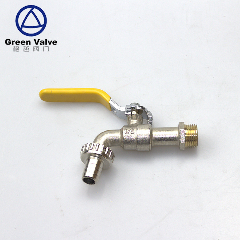 GREEN valve brass plating manual long handle faucet 4 points external thread faucet a generation of hair
