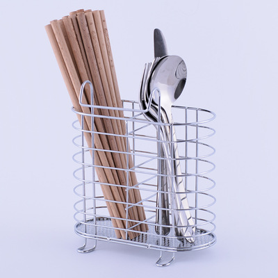 厂家碳钢厨房用品可挂式筷子笼 多功能筷子筒 电镀筷笼厂家直销