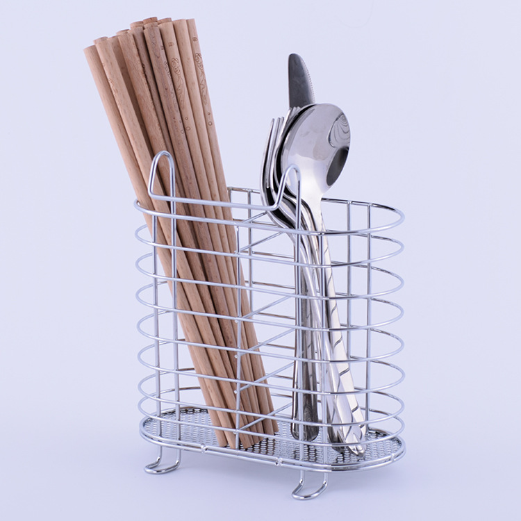 厂家碳钢厨房用品可挂式筷子笼 多功能筷子筒 电镀筷笼厂家直销