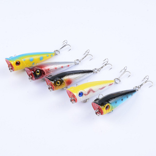 Luya bait outdoor fishing gear bait 5cm/4.9g foreign trade choke water surface with wave lying plastic hard bait