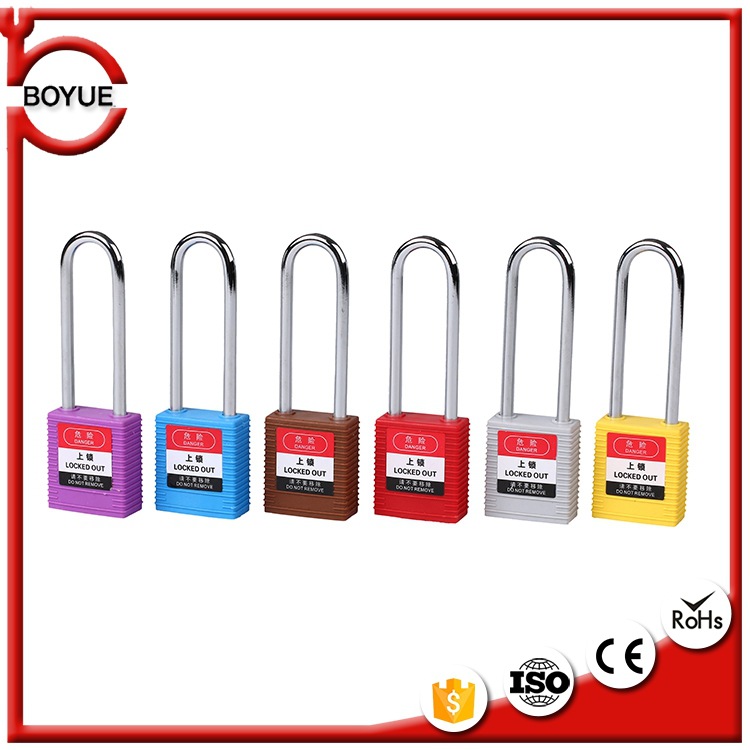 76mm鋼制長梁挂鎖 工程安全挂鎖鎖具 防護用品上牌挂鎖廠家直銷