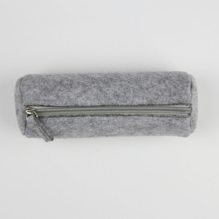 定制毛毡笔袋 毛毡文具袋 圆筒毛毡笔袋可印LOGO