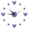 Cartoon Mickey's self -sticker clock creative children hanging clock quiet scan fashion clock art stereo clock supply