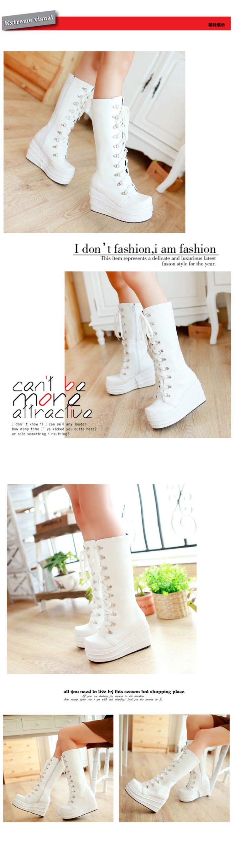 Bottes femme en PU artificiel - Ref 3354900 Image 15