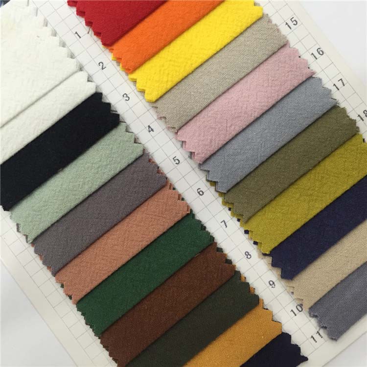 仿麻砂洗 22个颜色现货供应 厂家直销 男女衬衫面料 MY111030