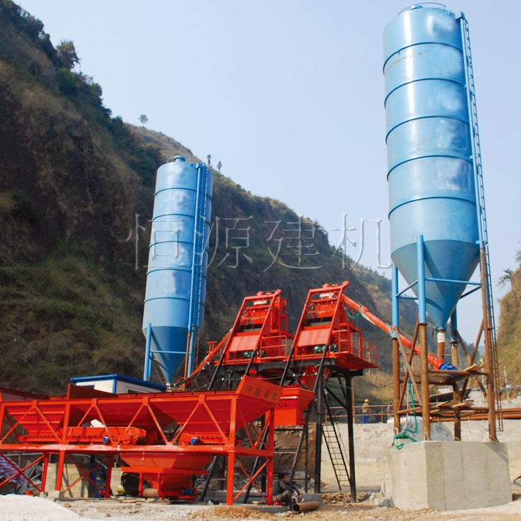 25方混凝土搅拌站  25小型混凝土搅拌站 简易工程站