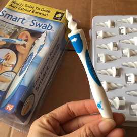 TV新品 吸耳器 挖耳勺软硅胶头旋转式掏耳器组合