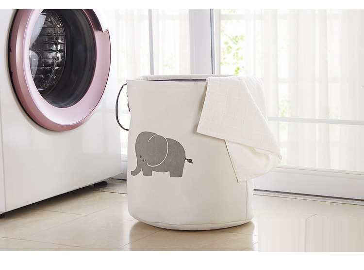 Rund Wäschesack Wäschekorb Sammler Kinder Kleidung Bag Baby Spielzeug