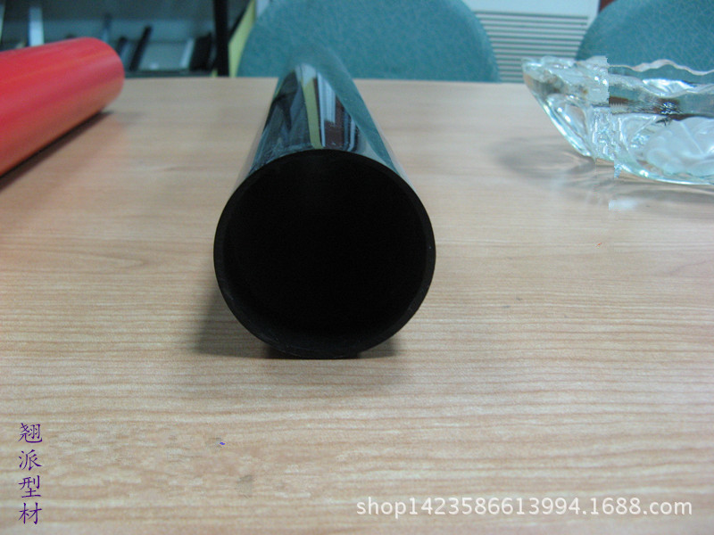 专业生产厂家生产各种形状不同颜色的ABS挤出型材-黑色ABS管