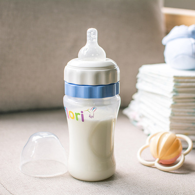 德国进口FLORI塑料PP奶瓶婴儿宝宝保鲜宽口防胀气冲奶粉瓶|ms