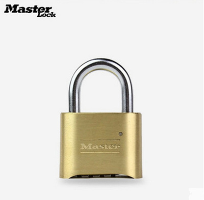 美国玛斯特黄铜挂锁 室外防撬密码大门锁175MCND防砸黄铜锁|ru