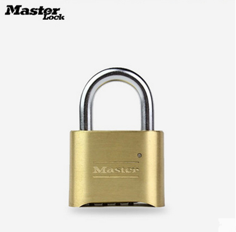 美国玛斯特黄铜挂锁 室外防撬密码大门锁175MCND防砸黄铜锁|ru