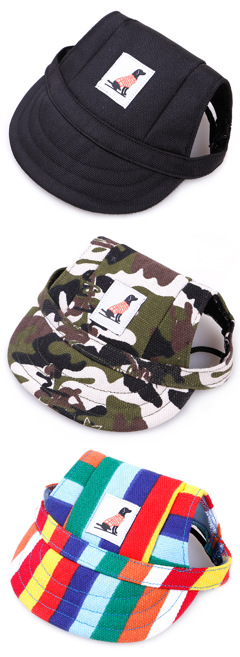 Cross-border Spot Manufacturers Dog Accessories Pet Accessories Pet Beret Baseball Cap Teddy Peaked Cap display picture 2