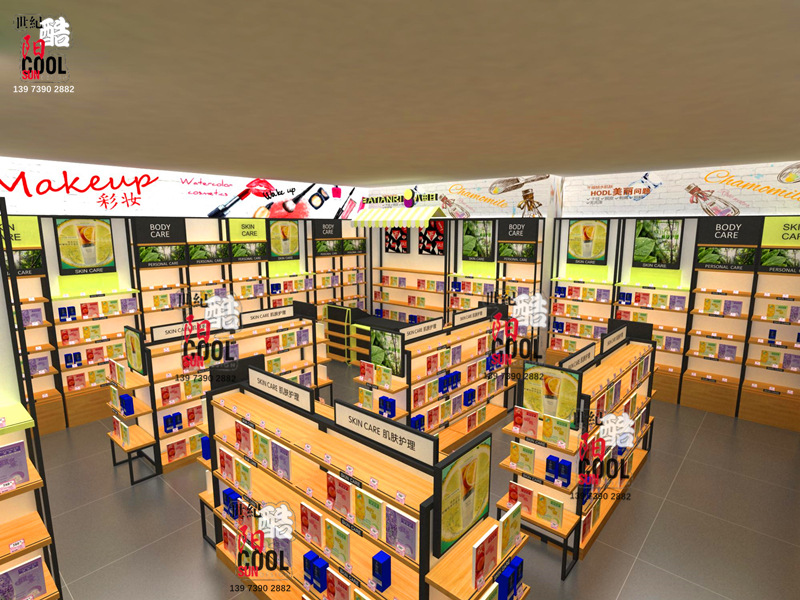 化妆品柜台展示柜 化妆品展示柜 化妆品展柜