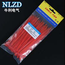 厂家直销自锁尼龙扎带4*150宽3.6mm扎线扣捆绑束线带颜色齐全红色