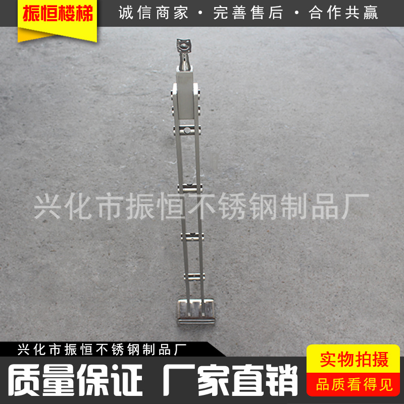 stainless steel handrail Brushed stainless steel Column 304 engineering Column Railing Manufactor customized