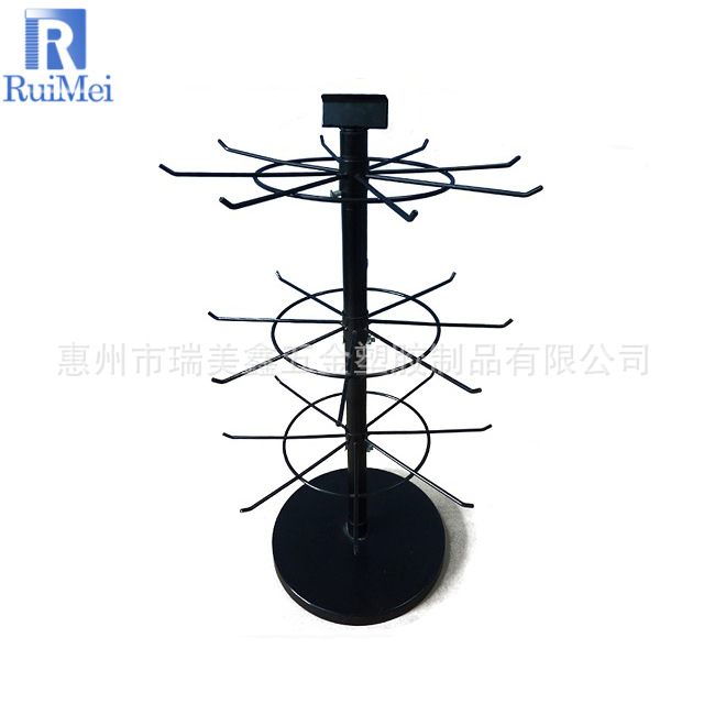 加工生产 专业定制各类五金展示架 饰品展示架 三层挂钩展示架