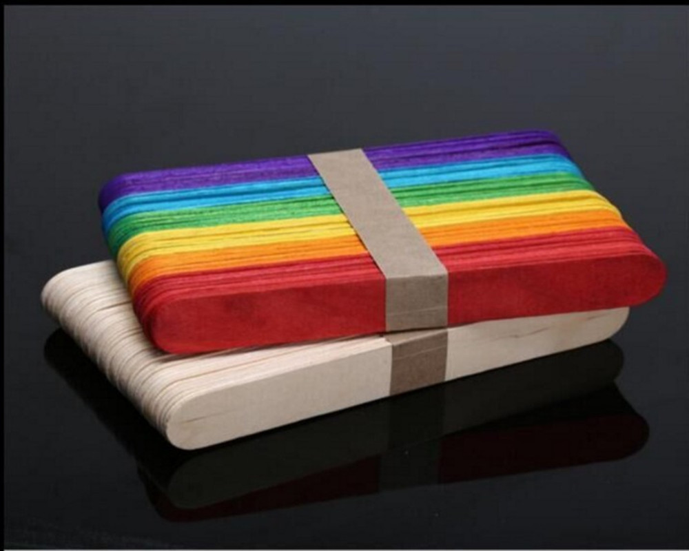 定制打孔1孔2孔3孔5孔压舌板彩色雪糕棒diy手工制作木棒冰棒棍条 阿里巴巴