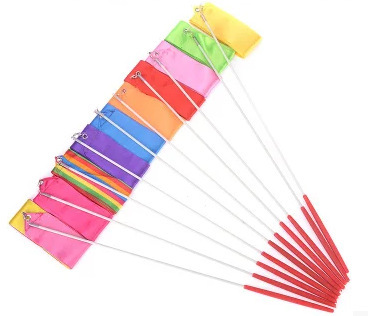 Dance Ribbon Art Colored Gymnastics Ribbon Dance Performance Props Dancing Ribbon Children's Toys Drift Ribbon Wholesale 