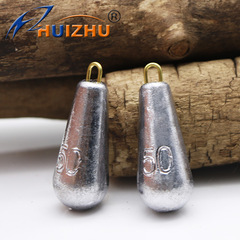 Direct Manufacturer Sales Copper Ring Water Droplet Lead Sinkers Fishing Sea Fishing Sinkers Fishing Tackle Accessories Wholesale Ring Sinkers
