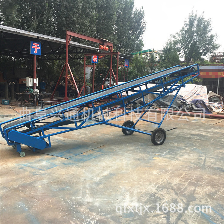 袋装蔬菜装车用皮带输送机 车间移动流水线皮带机  皮带机价格