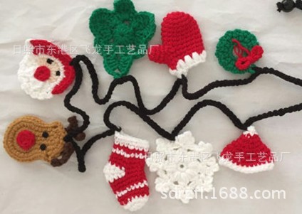 日照手勾花 高端定做 手钩花 毛线花 棉线花 编织花 精致手工花