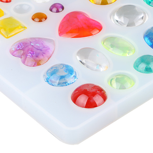 DIY crystal patch mold, time gem patch pendant glue mold, all styles and sizes