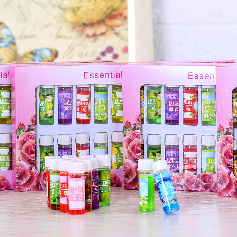 現貨批發5ML24支香熏植物精油加濕器水溶精油香薰精油套裝