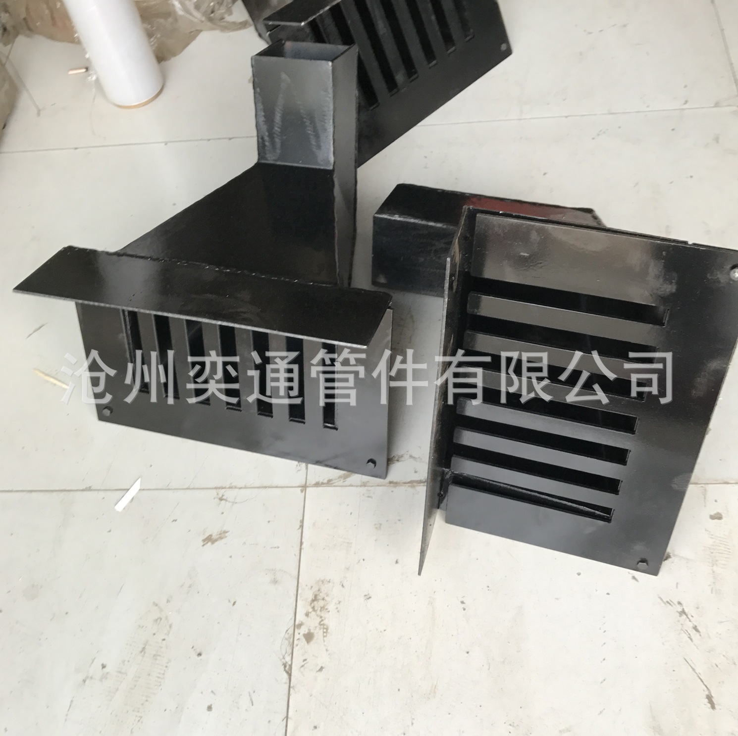 DN100钢制侧入式雨水斗 09S302钢制侧排雨水斗出水口圆口方口-阿里巴巴
