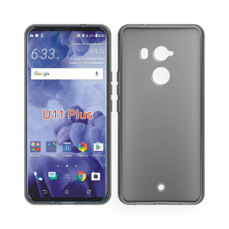 HTC U11 Plus+布丁磨砂套手机保护套外壳tpu素材 清水套软批发
