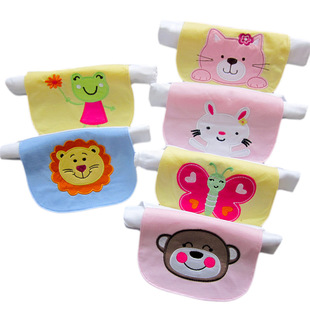 (Optional style) four-layer standard three-dimensional embroidery cotton sweattowel cotton mat napkin children's sweatbands
