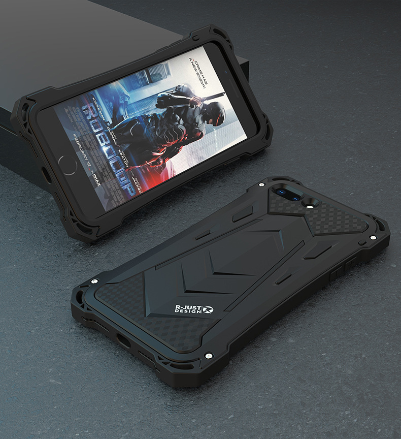 R-Just Armor Ghost Warrior IP54 Waterproof Case Extreme Protection System for Apple iPhone 8 Plus & iPhone 8 & iPhone 7 Plus & iPhone 7