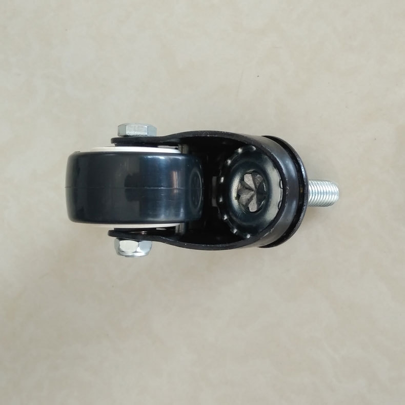 1.5寸金钻丝杆M10X25刹车脚轮2