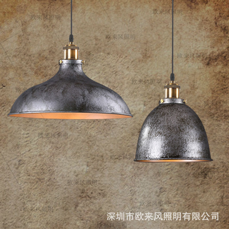 Loft北欧铁艺灯美式工业风乡村仓库复古创意吧台餐厅单头锅盖吊灯-阿里巴巴