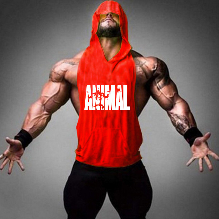 速卖通爆款男士运动背心外贸坎肩肌肉健身深挖训练背心举重套头衫|ms