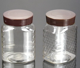 PET塑料瓶 一斤500g高档蜂蜜瓶 食品包装 蜂巢瓶GJ-057