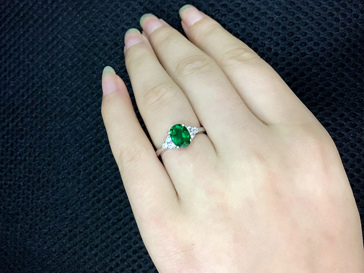 Oval Pattern Women'S Gender Vintage Style Oval Copper Inlaid Zircon Rings