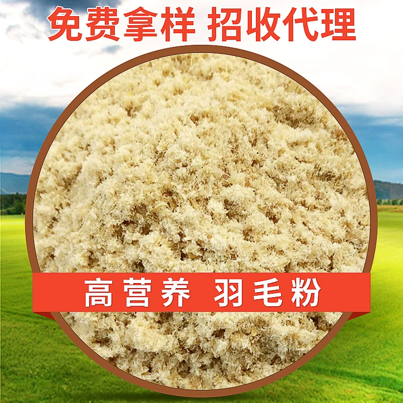 Горячая продажа гидролизованный перьевой порошок питательное кормовое сырье