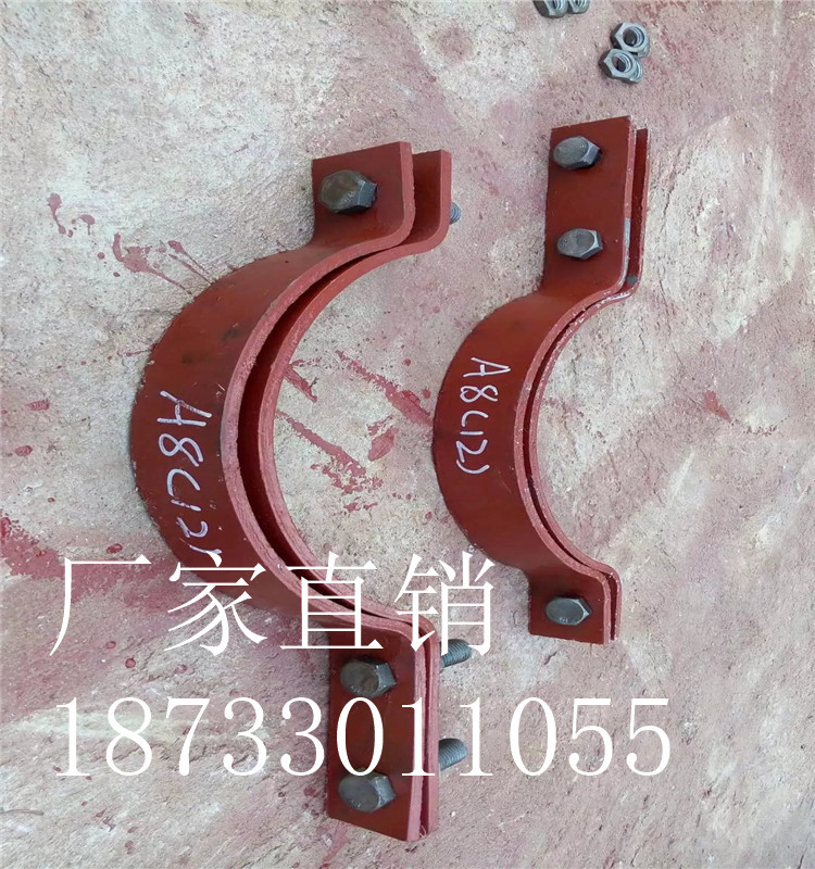 生产三螺栓管夹 三孔短管夹 三孔管夹