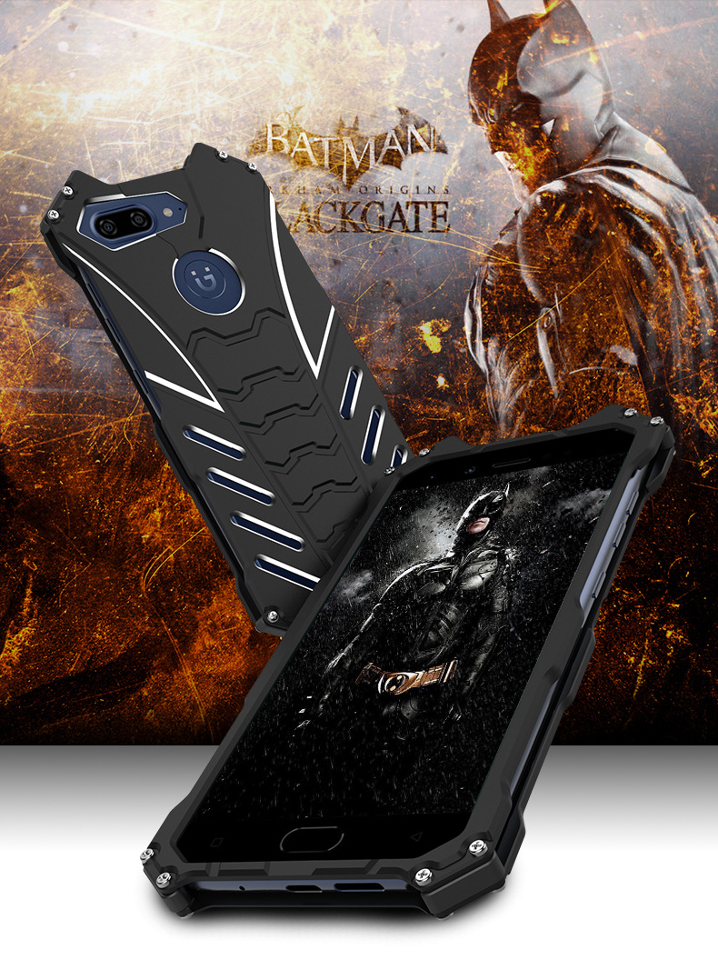 R-Just Batman Shockproof Aluminum Shell Metal Case with Custom Stent for Gionee S10