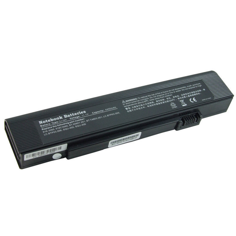 Notebook battery for Acer SQU-405TM3200,3UR18650F-3-QC151
