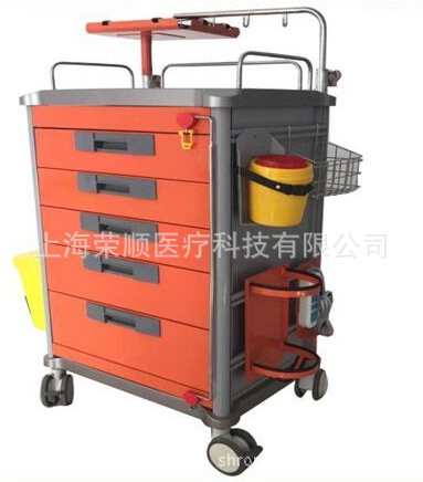 厂家直销 豪华医用豪华抢救车 彩色抢救车 豪华抢救车 专用抢救车